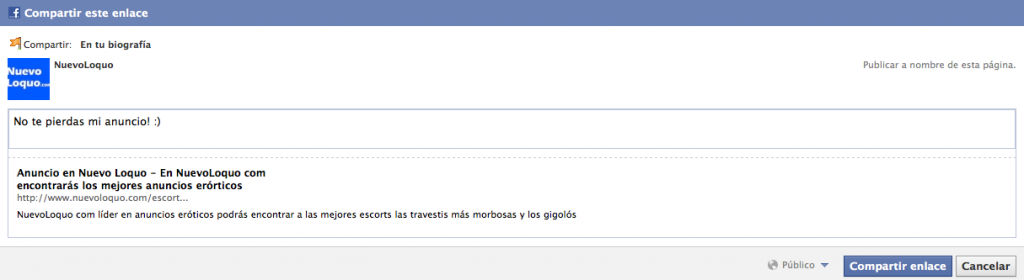 Facebook, nuevoloquo